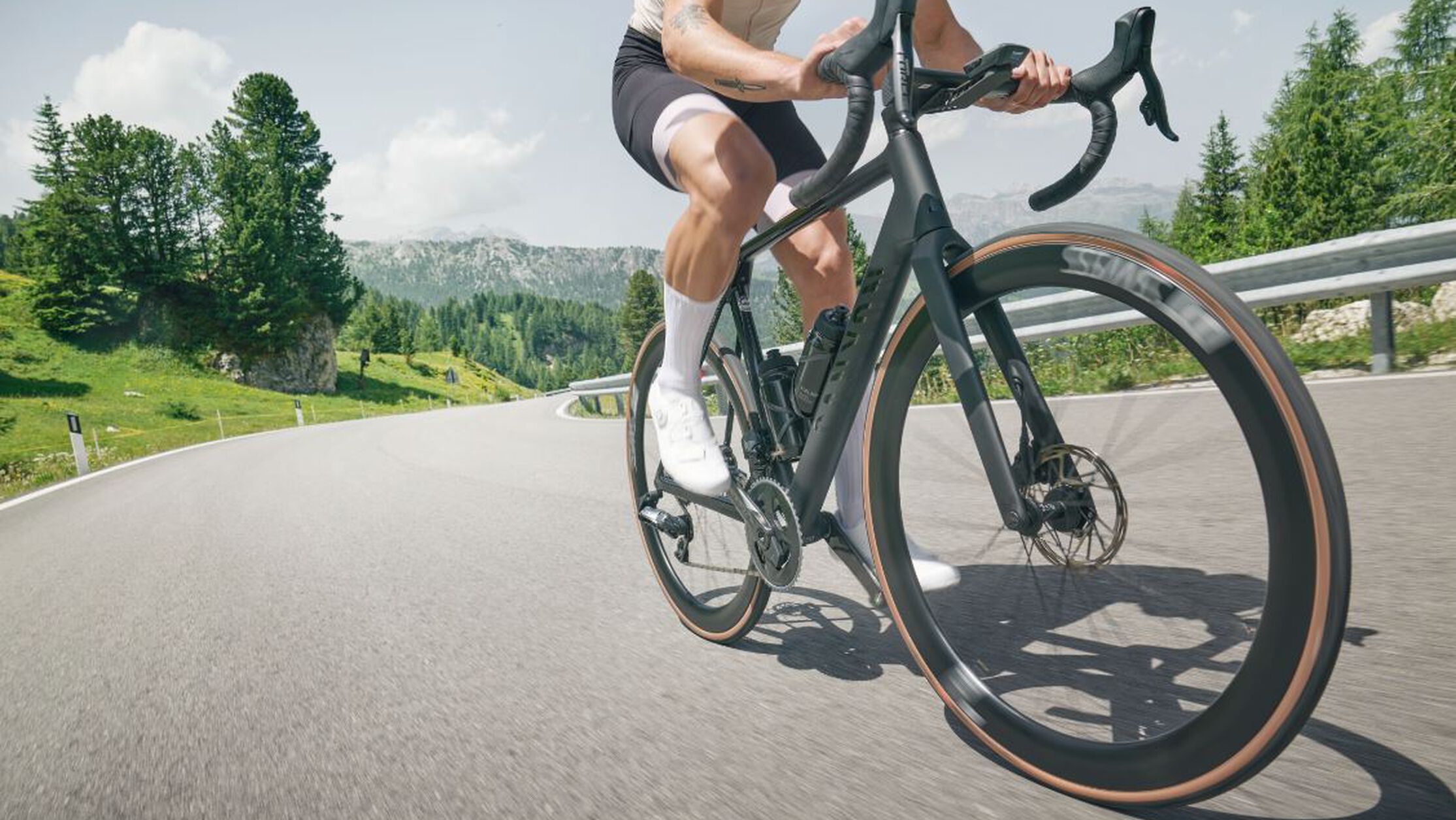 The different types of brakes on a road bike