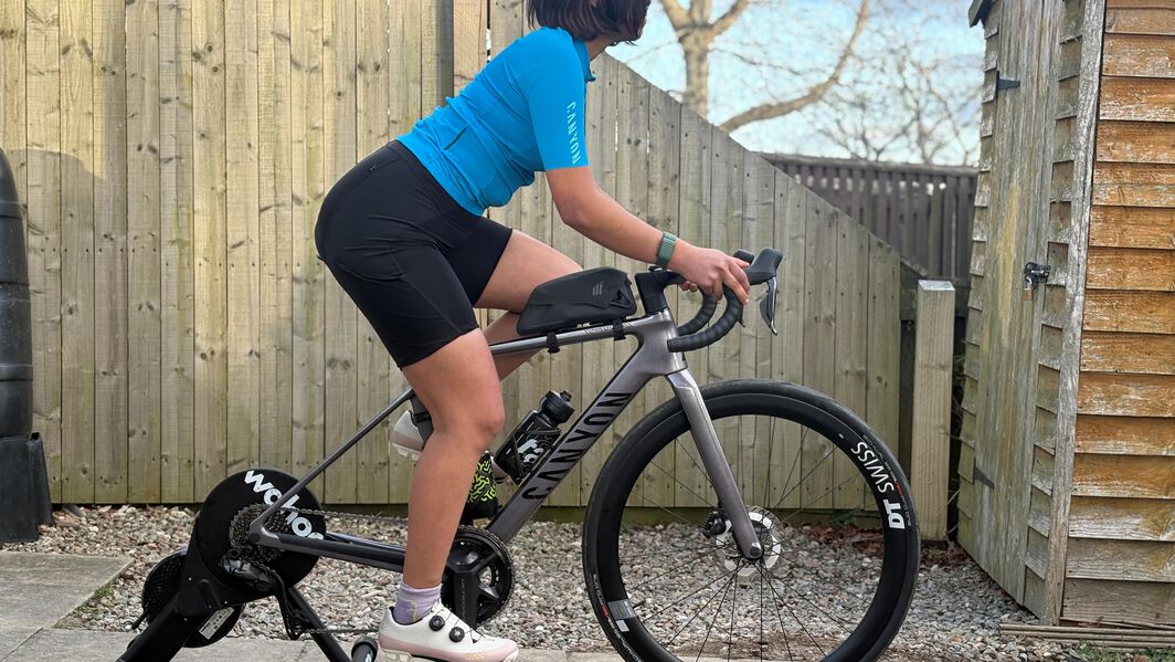 Your knees deserve better. Get that saddle a little bit further up.  