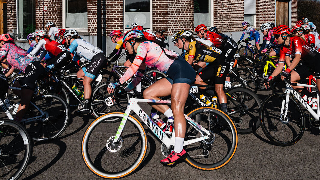 Chloé Dygert at Omloop Het Nieuwsblad 2022 | © Thomas Maheux Chloé Dygert at Omloop Het Nieuwsblad 2022 | © Thomas Maheux