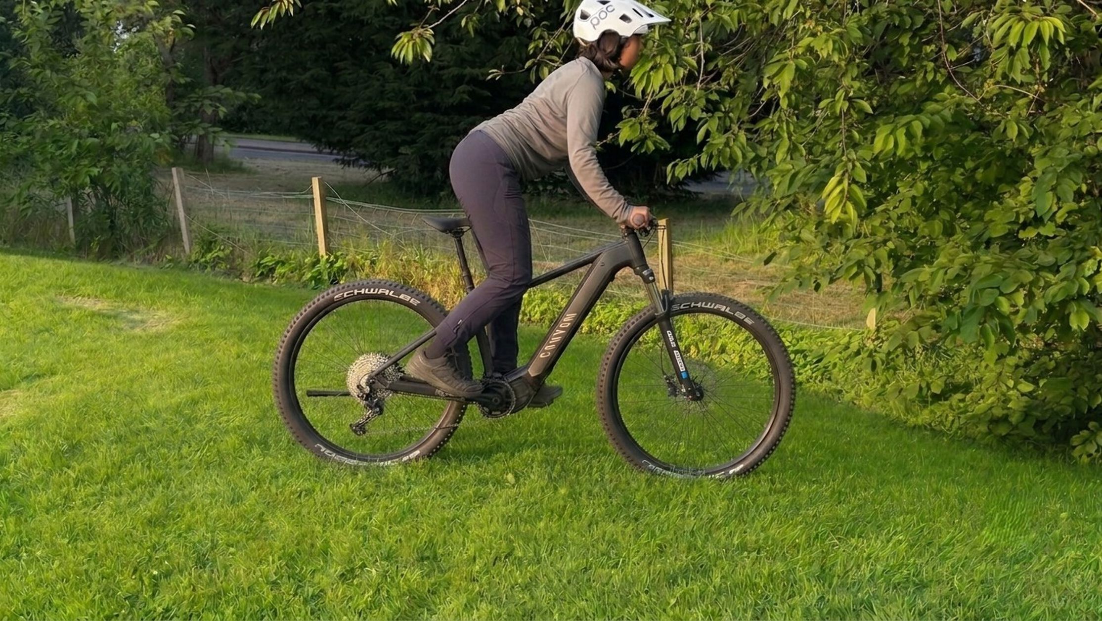 Pedals level, elbows and legs soft and not locked, so that you&rsquo;re ready for whatever&rsquo;s coming up next. 