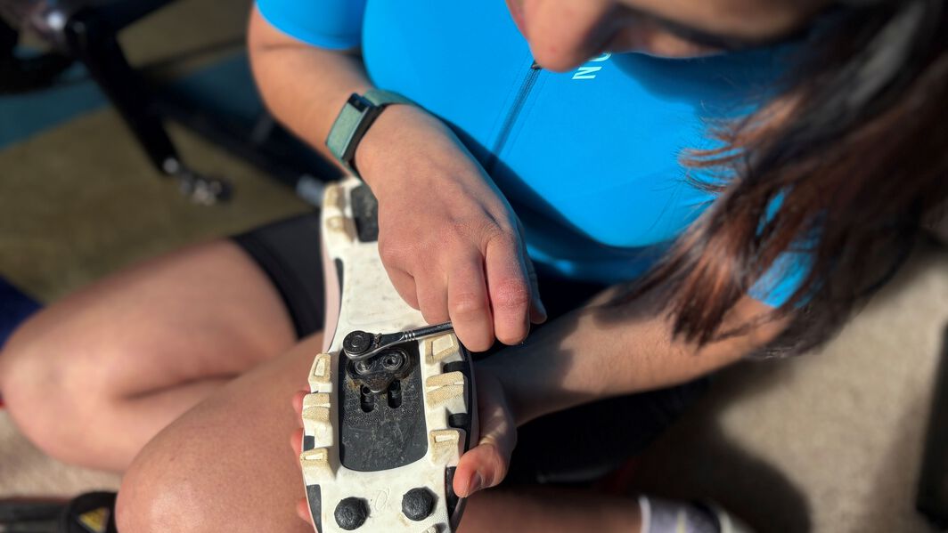 For riding longer distances, it helps to ride those cleats slightly further back. 